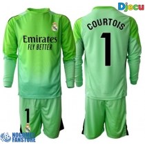 Real Madrid Thibaut Courtois #1 Golmanski Gostujuci Dres za djecu 2025-26 Dugi Rukav (+ Kratke hlače)